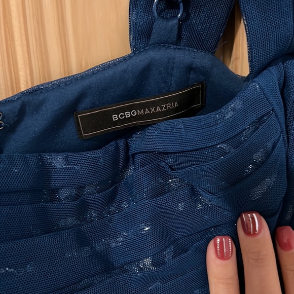 Blue BCBG MAXAZRIA dress. Worn twice. - Picture 3 of 4